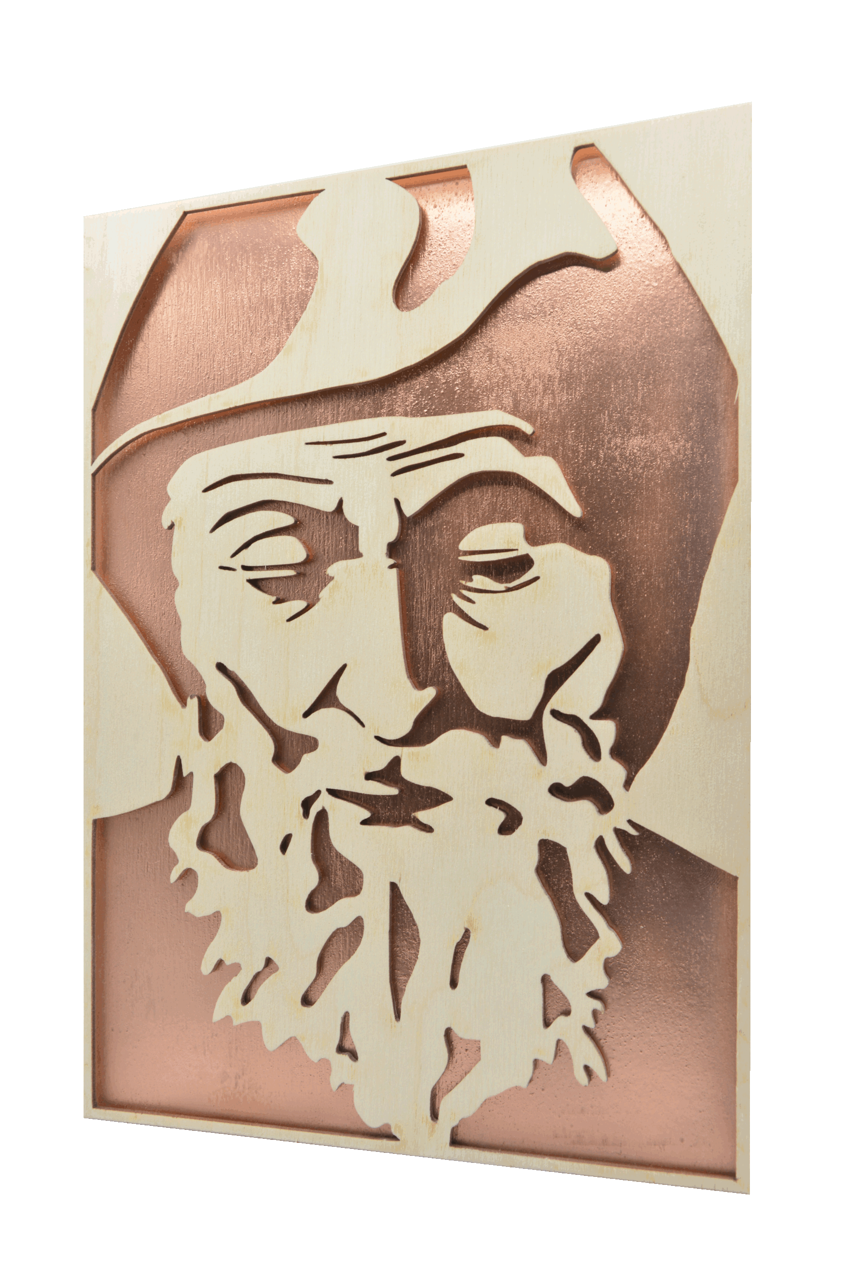 Sv. Charbel - obraz do dřeva - měděná