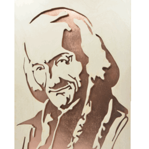 Sv. Jan Maria Vianney - obraz do dřeva - měděná