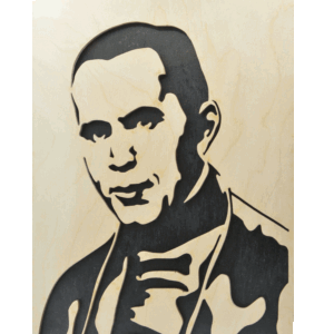 Jan Nepomuk Neumann - obraz do dřeva - černá