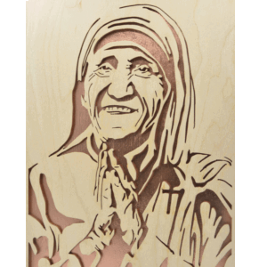 Sv. Matka Tereza - obraz do dřeva - měděná