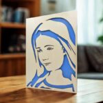 Matka Boží - obraz ve dřevě