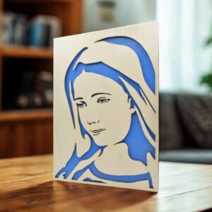 Matka Boží - obraz ve dřevě