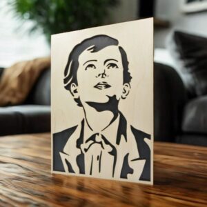 Sv. Dominik Savio - dřevěný obraz