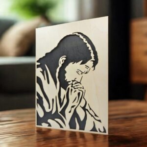 Pán Ježíš v Getsemane - dřevěný obraz