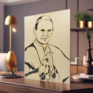 Sv. Pavel VI. - dřevěný obraz