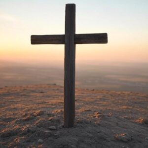 Kříž na golgotě - dřevěný