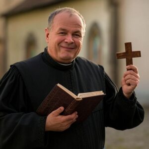 Sv. Jan Kentský - portrét s jeho atributy