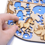 Noemova archa - dřevěná - skládačka pro děti - dřevěné puzzle