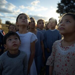 Sluneční zázrak ve Fatimě 1917 - pozorující