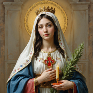 Realistický portrét sv. Lucie