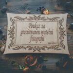 Dřevěný magnet - poukaz na svatební gravírovanou fotografii
