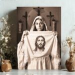 Sv. Veronika - obraz ve dřevě