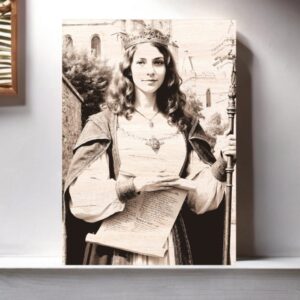 Sv. Adéla - gravírovaná obraz