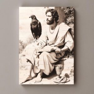 Gravírovaný obraz sv. Jana Evangelisty