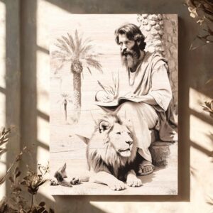 Dřevěný obraz sv. Marka