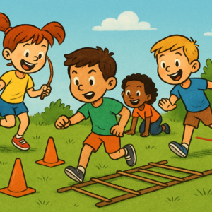 Běh s překážkama - hry pro děti