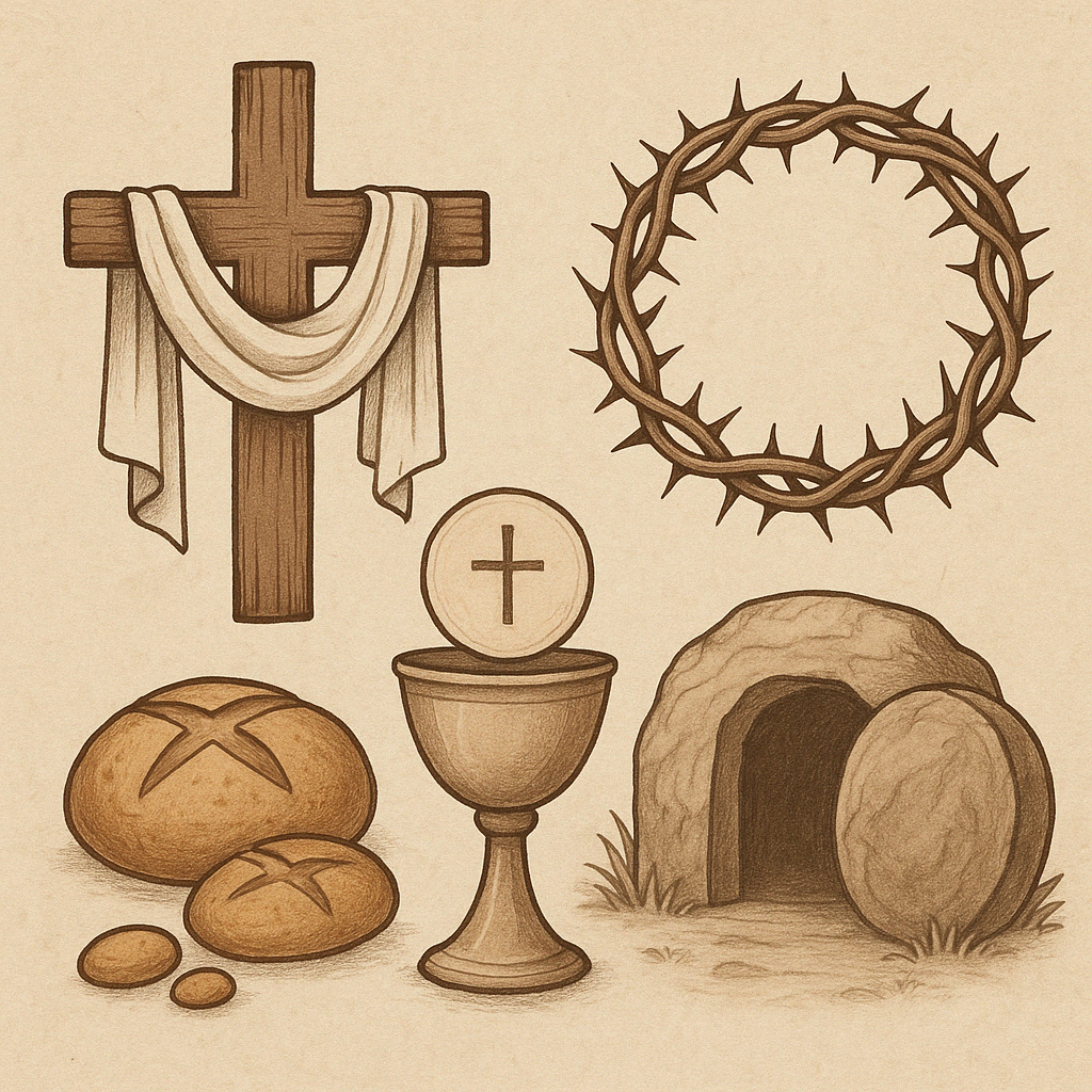 Velikonoční triduum - zobrazení - symboly
