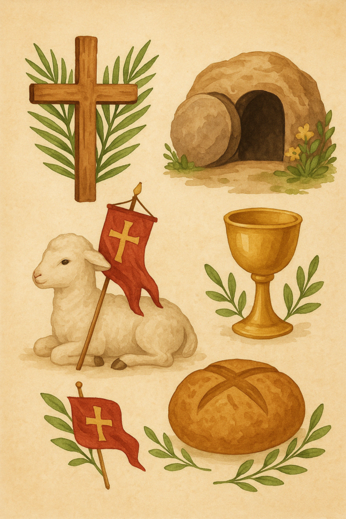 Doba velikonoční - liturgický rok , znázornění