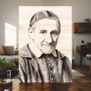 Sv. Vincent de Paul - gravírovaný obraz