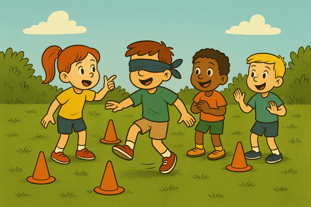 Dětská hra - slepý skok