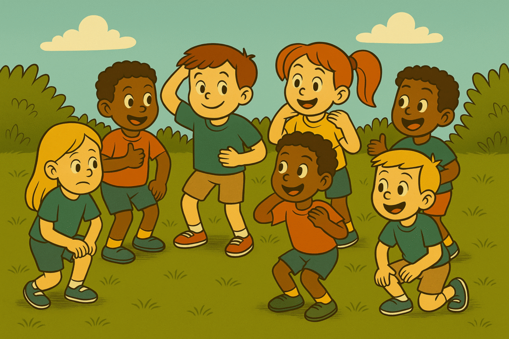 Hlava, ramena, kolena, palce