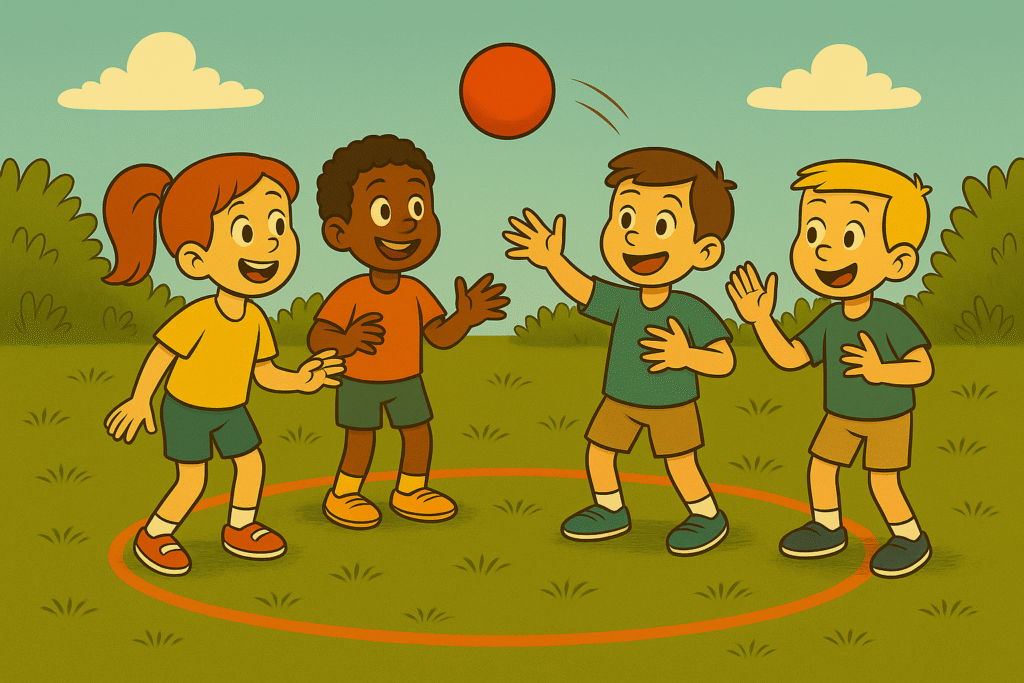 Létající míč - dětská hra