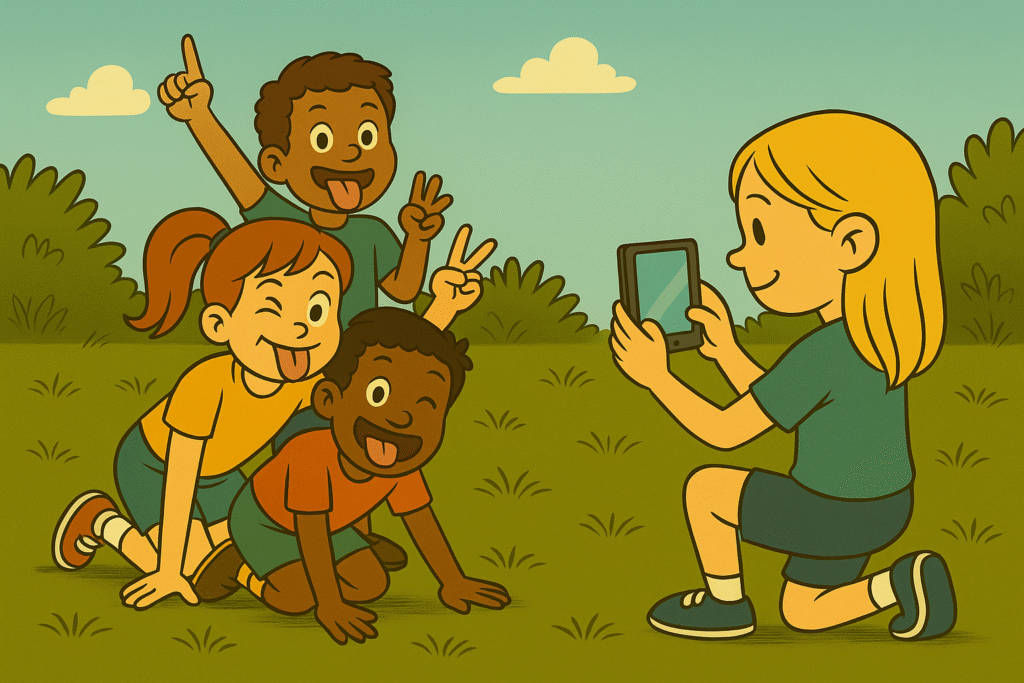 Tichá fotka - dětská hra