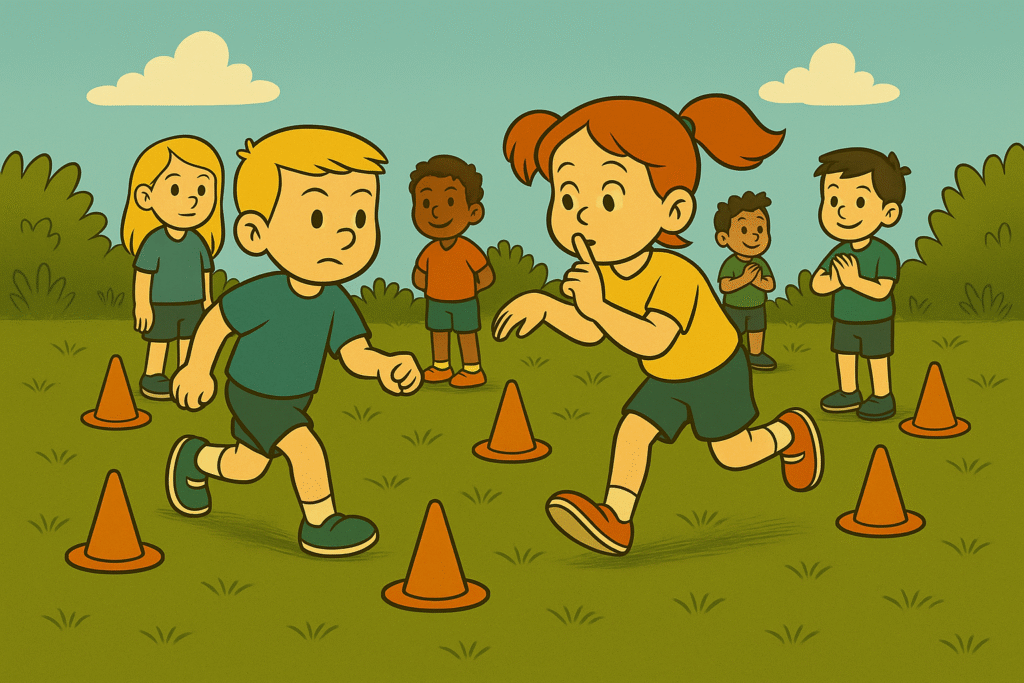 Hra pro děti - závod šneků