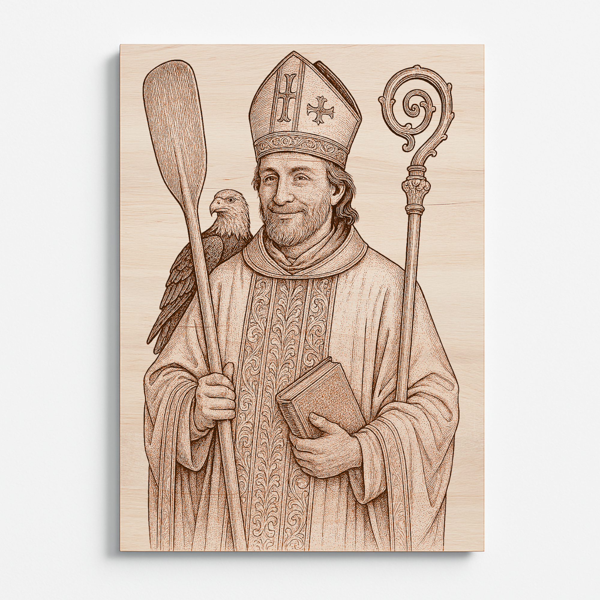 Sv. Vojtěch patron Čech - gravírovaný obraz